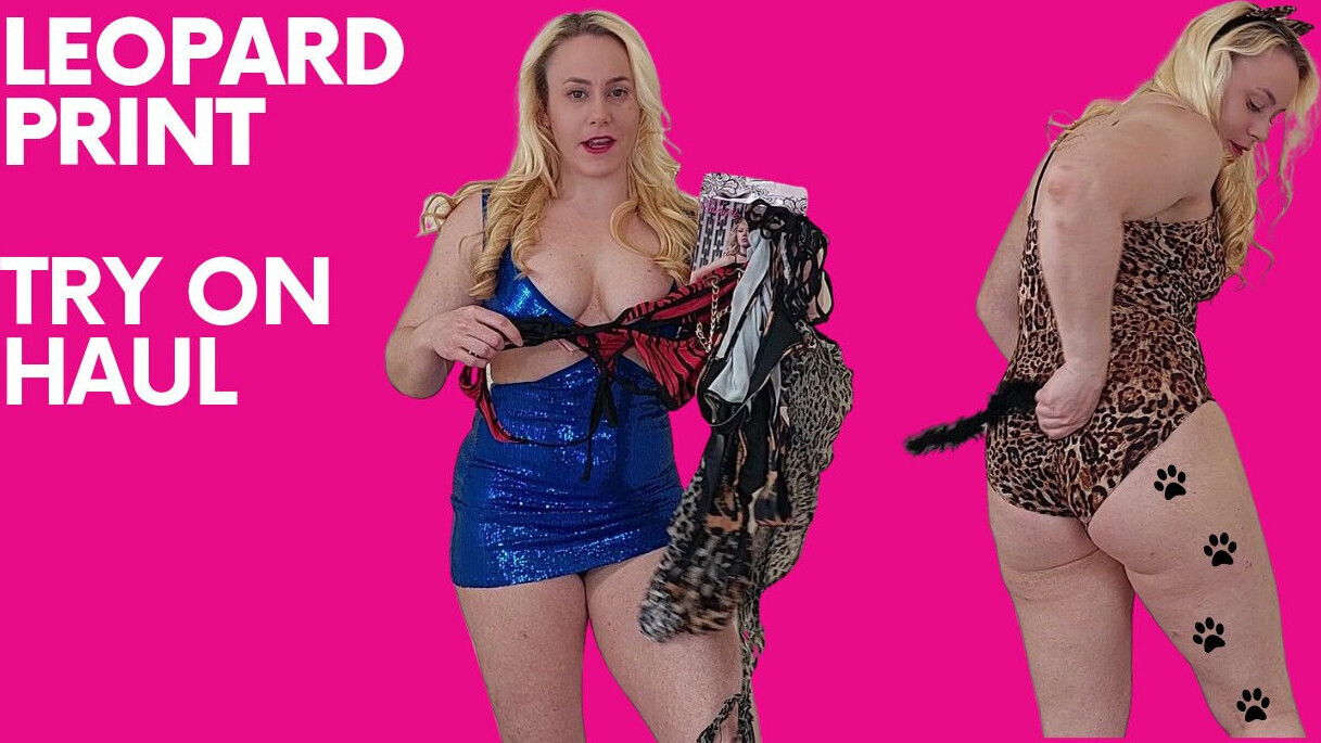 Leopard lingerie haul with Michellexm