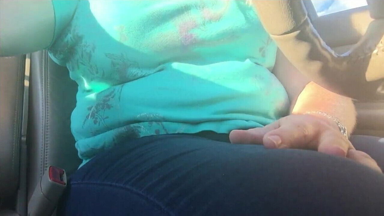 Furry kitty plays squirts parking