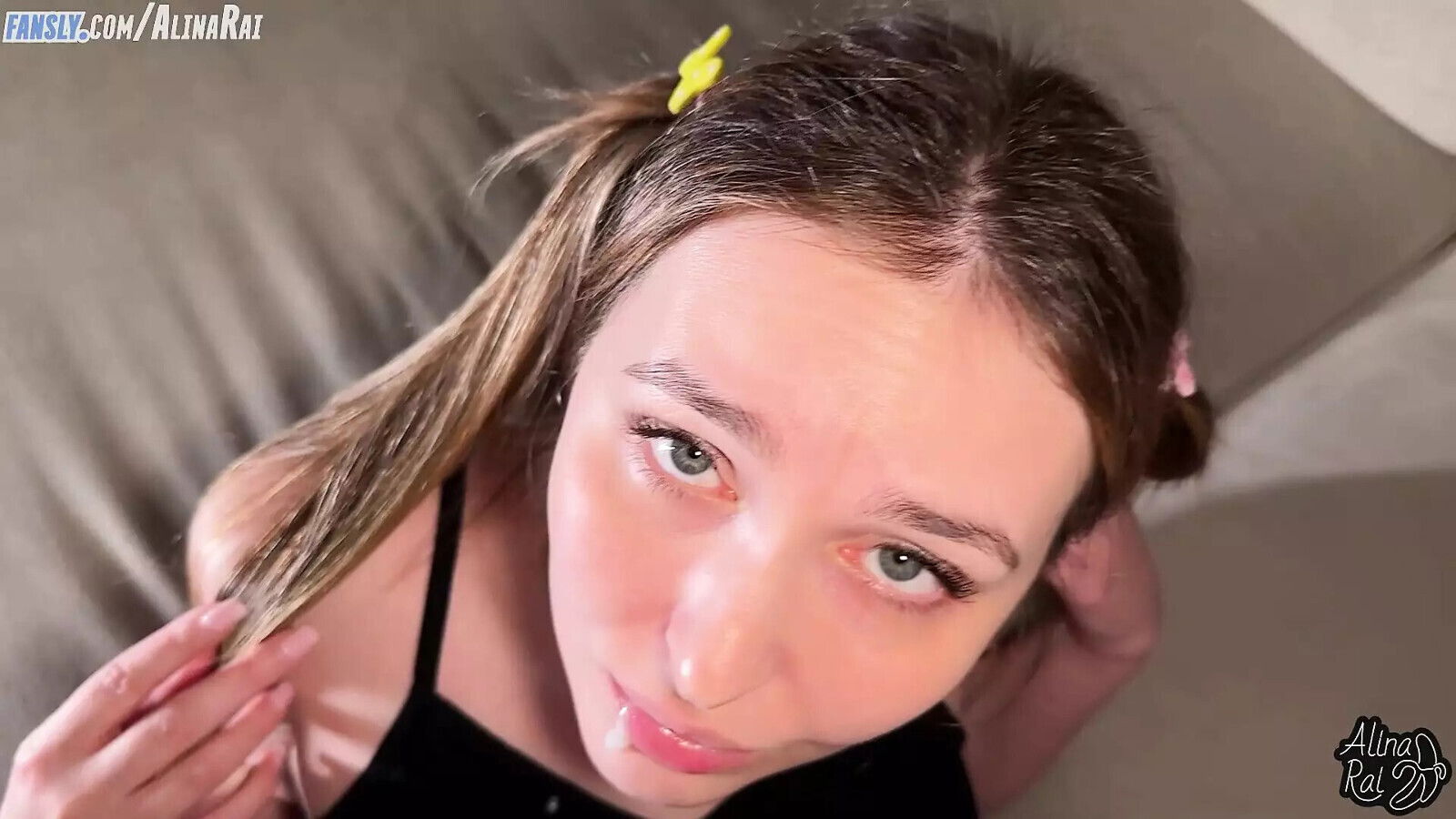 Stepdaughter stepdad watching movie couch