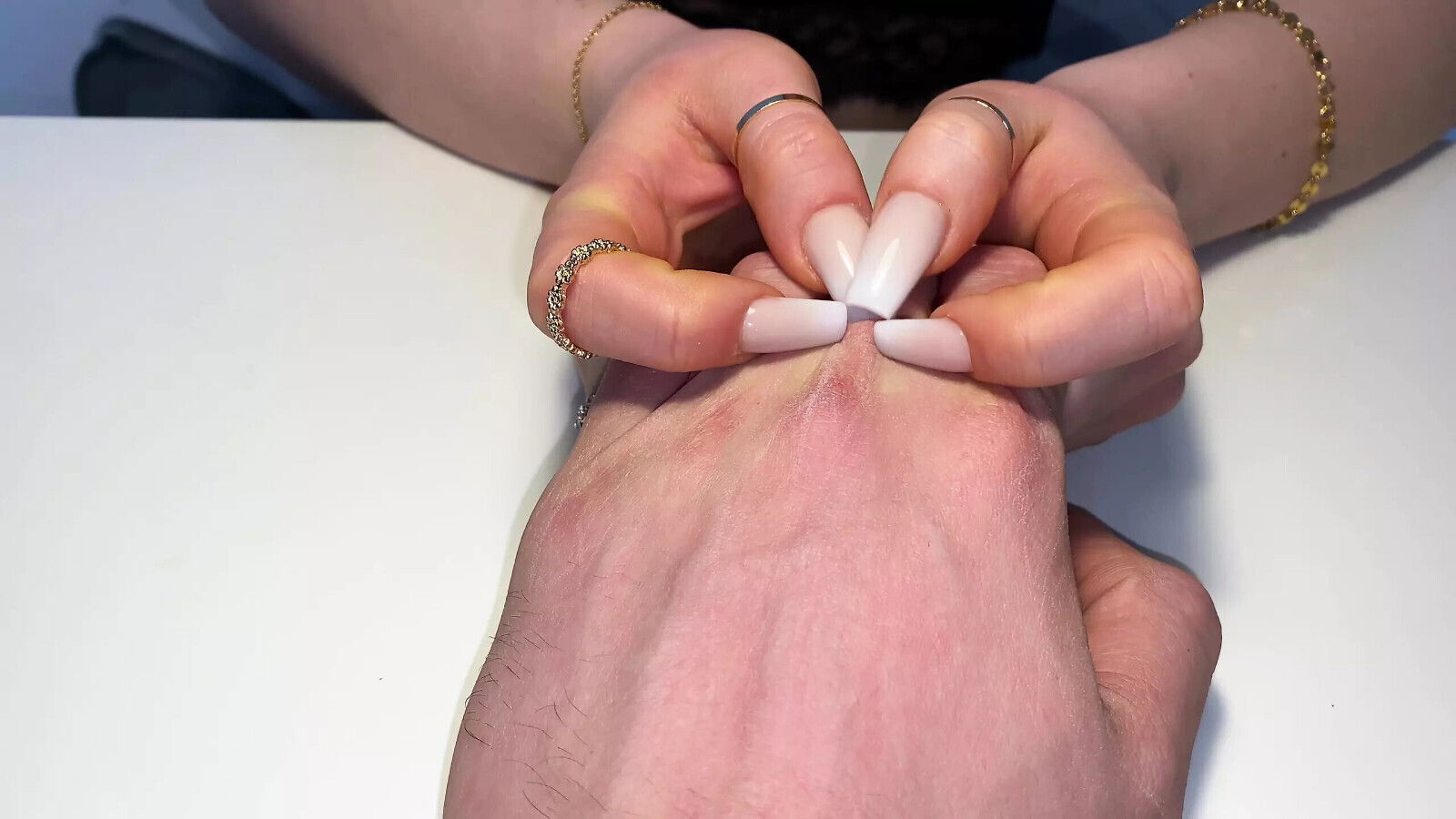 Mistress Nasty Scratches Hand From Slave MyNastyFantasy