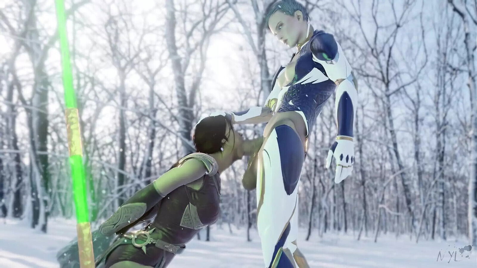 Perfect Snowy Blowjob Cocked Futa