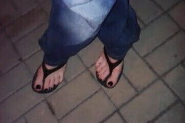 more sexy feet black polish