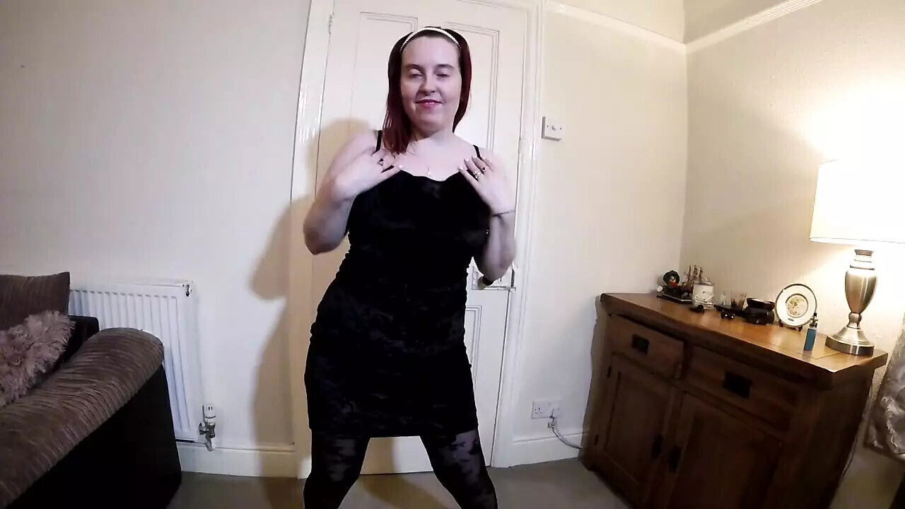 little black dress pantyhose dancing
