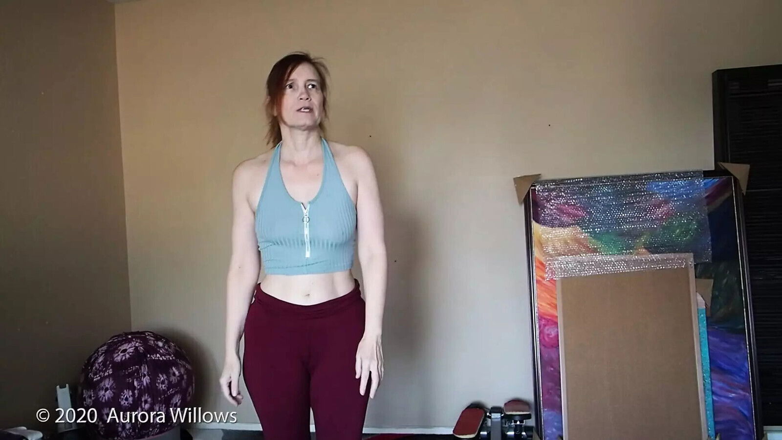 milf doing Yoga sexy yoga pants