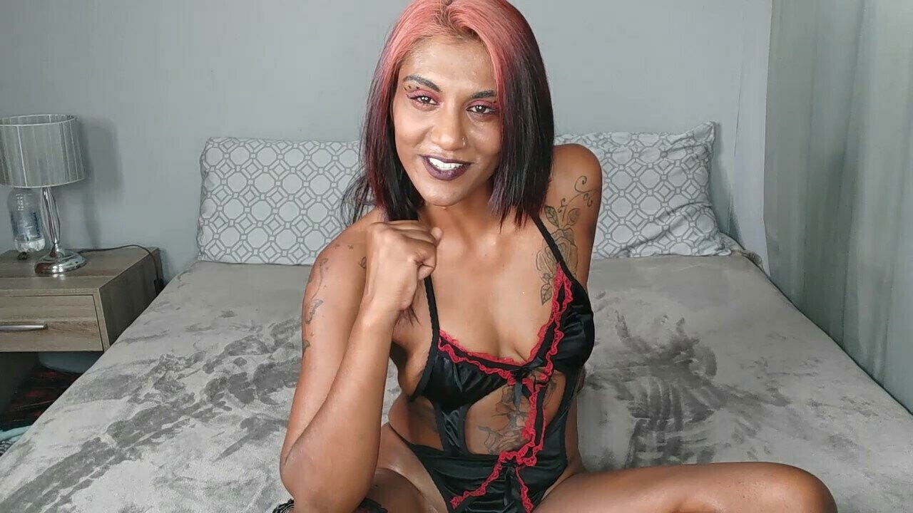 Tattooed desi sexy lingerie outfit giving
