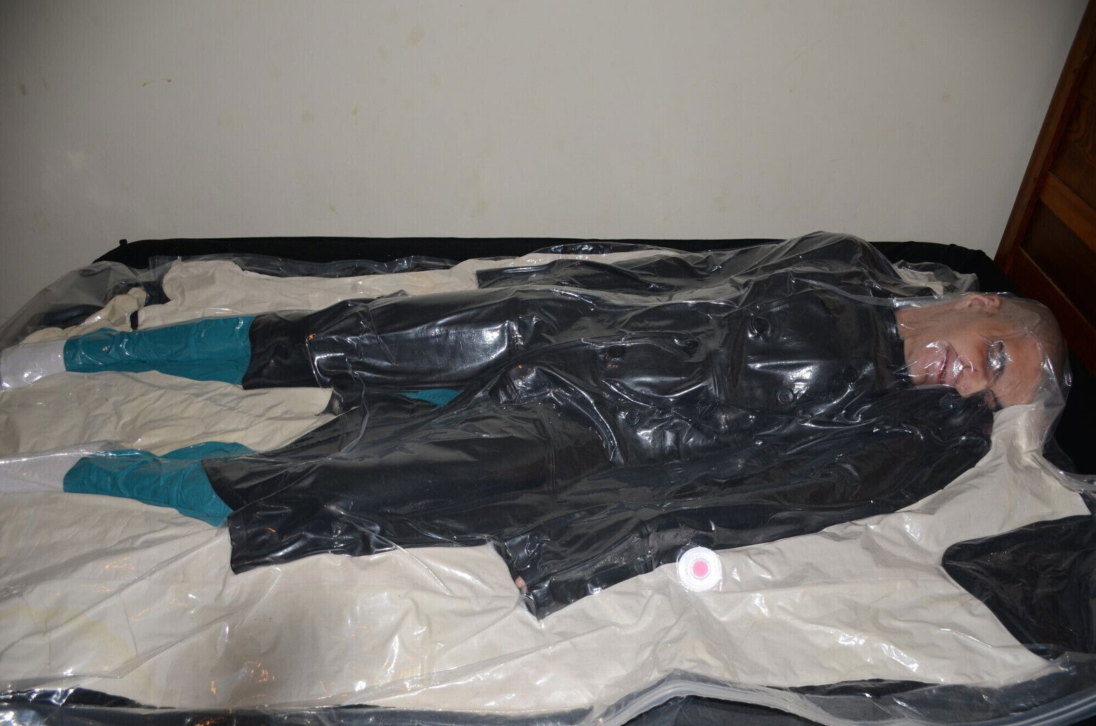 VacPacked leather trenchcoat from slvrbrboy Mikes leather leather duvet cover