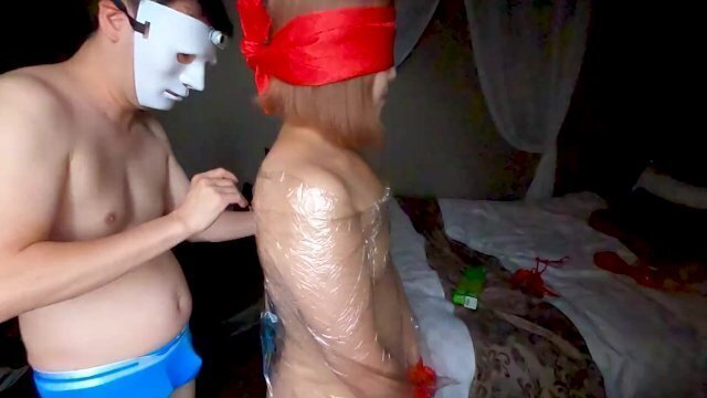 全裸をラップで巻いてみた