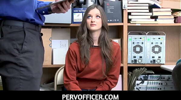 PervOfficer-Strict Security Officer Gives Thieving Teen Kenzi Ryans