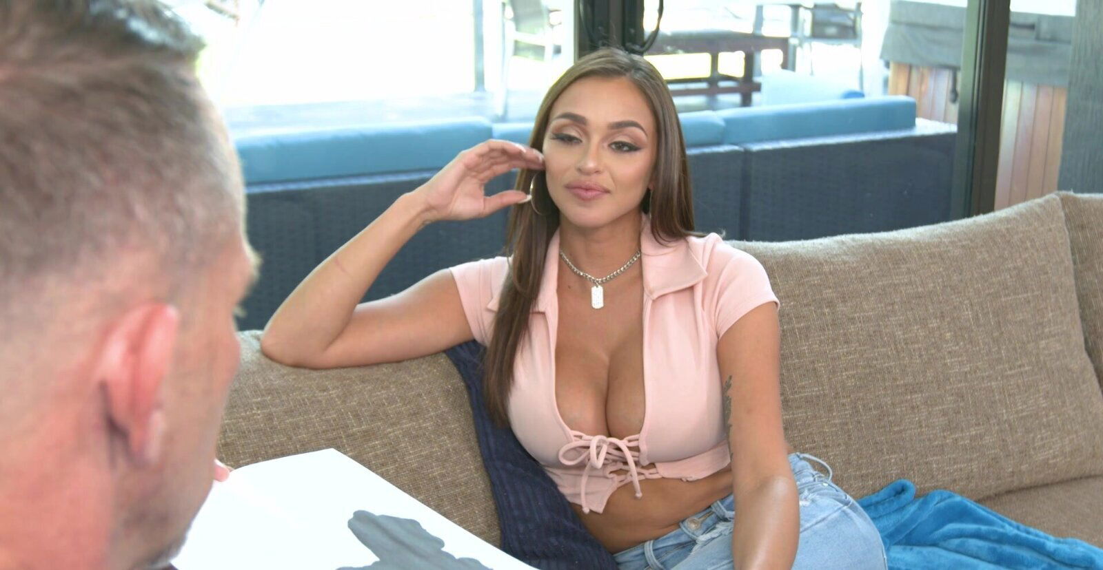 Gorgeous Armani Black moans while being fucked boss