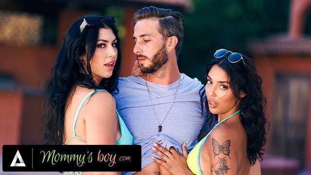 MOMMY'S Latina Stepmom Queenie Sateen Vanessa Take Turns With Stepson's Dick!