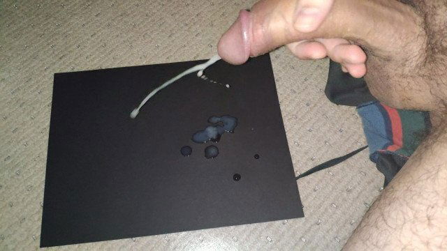 Precum from Hard Curved Dick