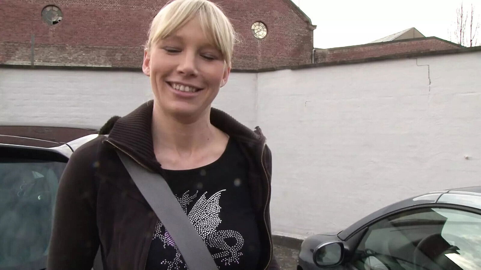 lady, sweet tits, tight horny pussy vibator makes come violently