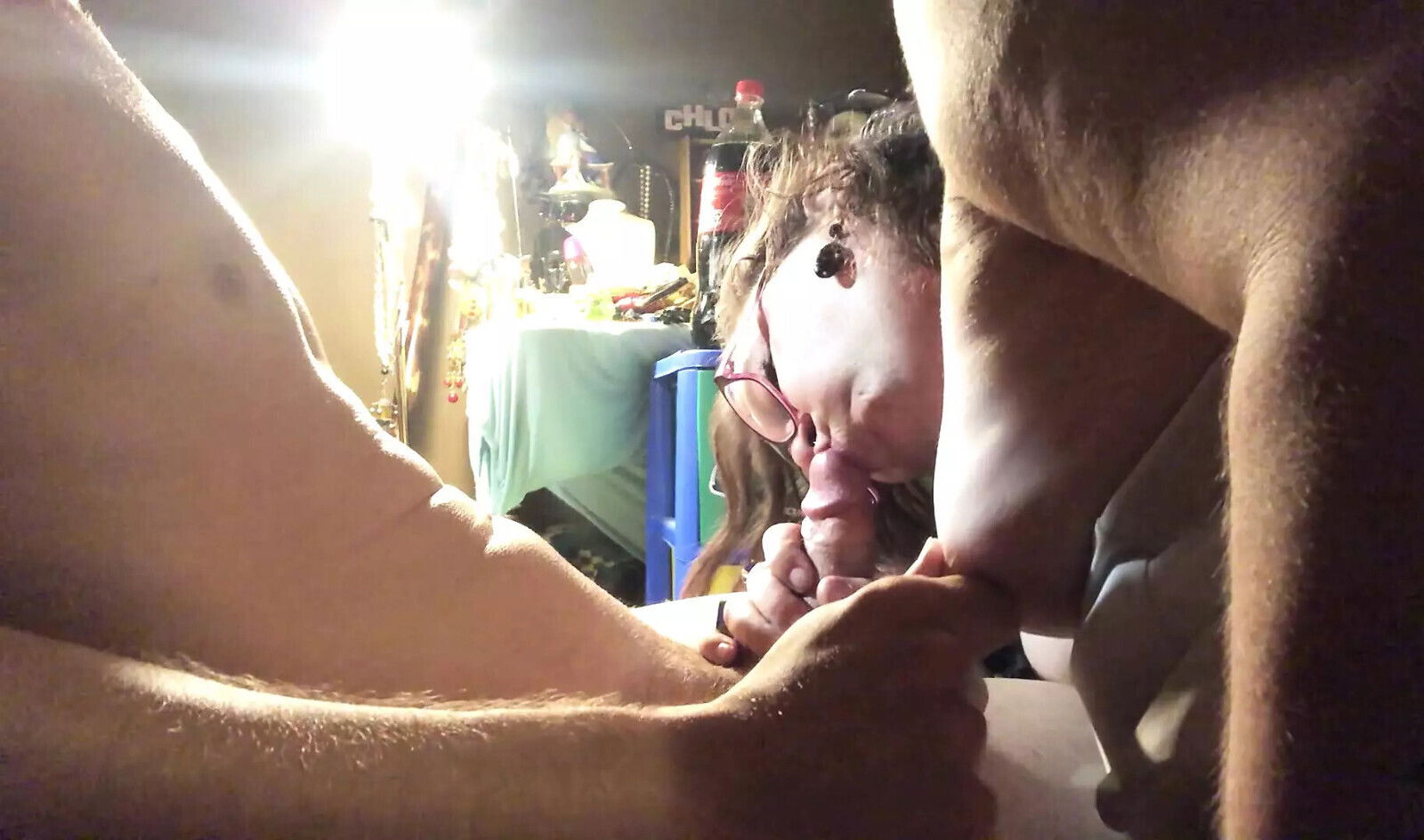 Nerdy Trans Woman Sucks Huge