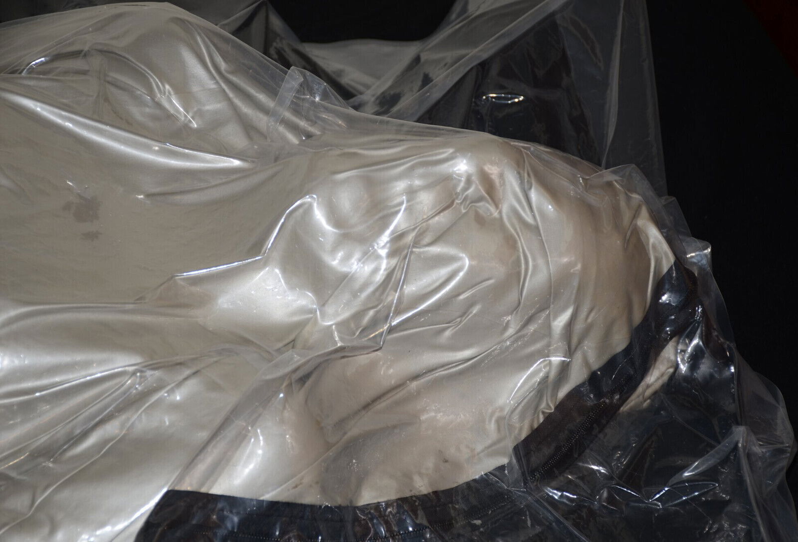 VacPacked double layer sleepsack with silver latex jacket