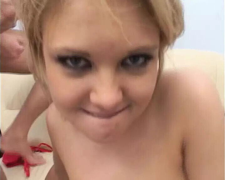 Sweet German girl gets face covered with multiple cumshots