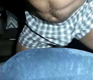 Horny Male humping pillow hands free