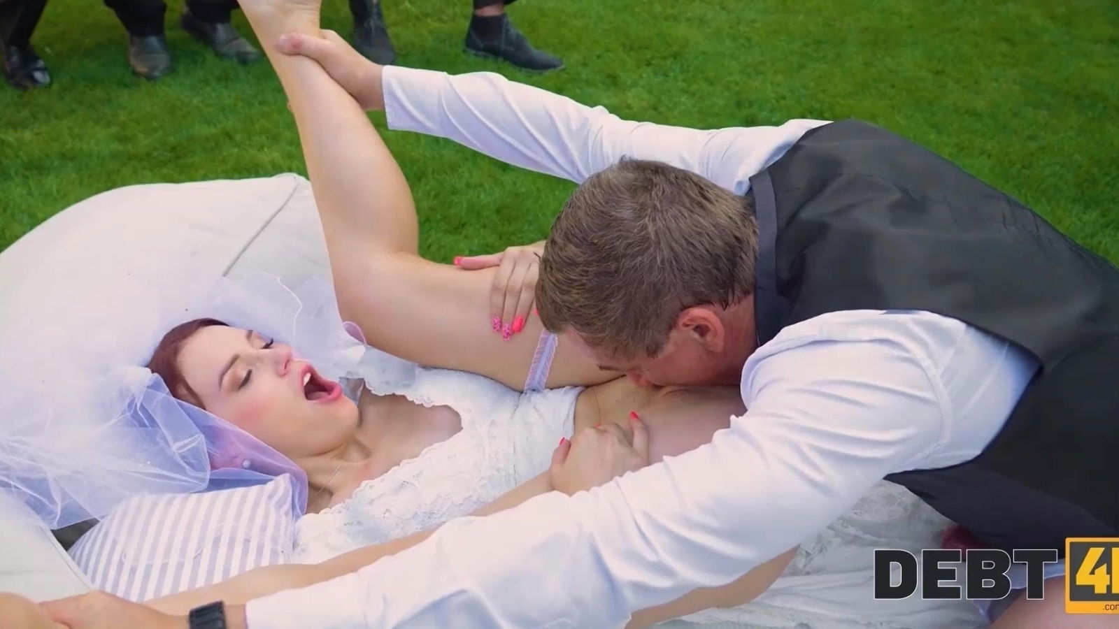 Bride Charli gets used loan shark while groom watching