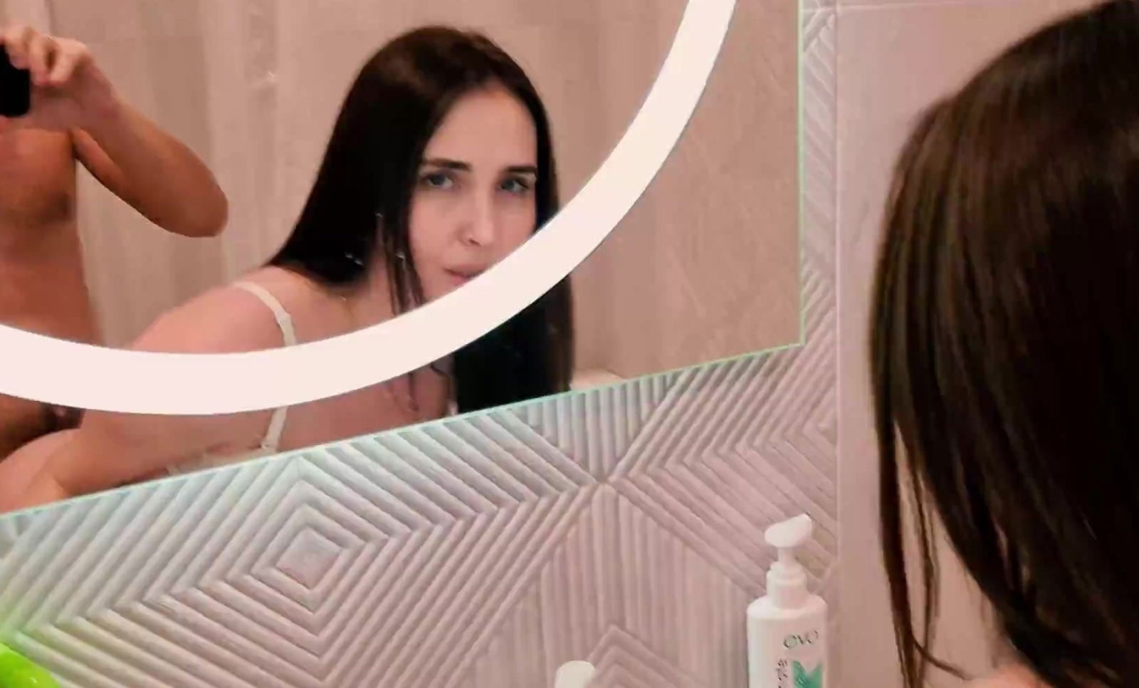 Adult stepdaughter allows fucks bathroom before going