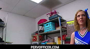 PervOfficer - Blonde teen cheerleader Celestina Blooms fucked hard by a dirty LP officer