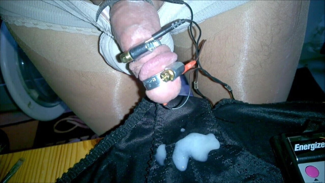 Hard Estim on panty-girdle