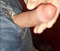 Denpenn, playing with my cock and pre - cum.