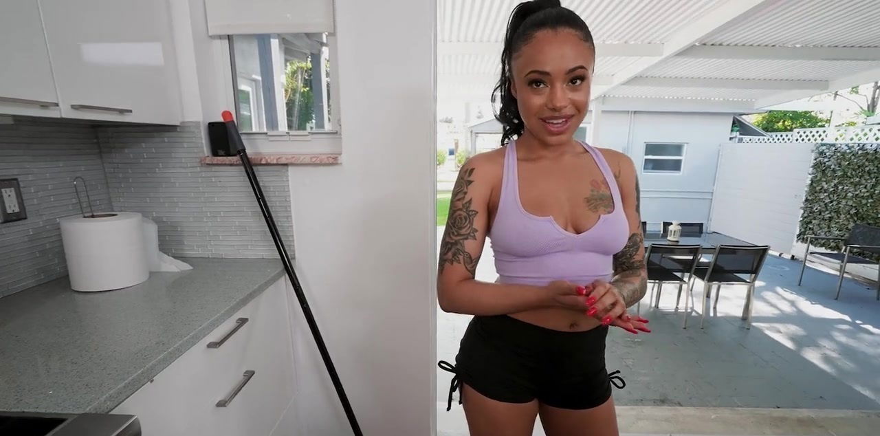 Tattooed Latina maid Camila Reyez goes beyond chores
