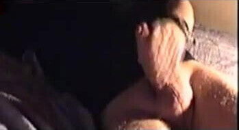 Danish Wife husbond wanks off on the bed