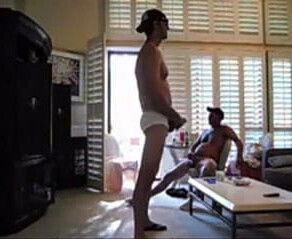 Bro-N-Law Blows Him After Jerking Off