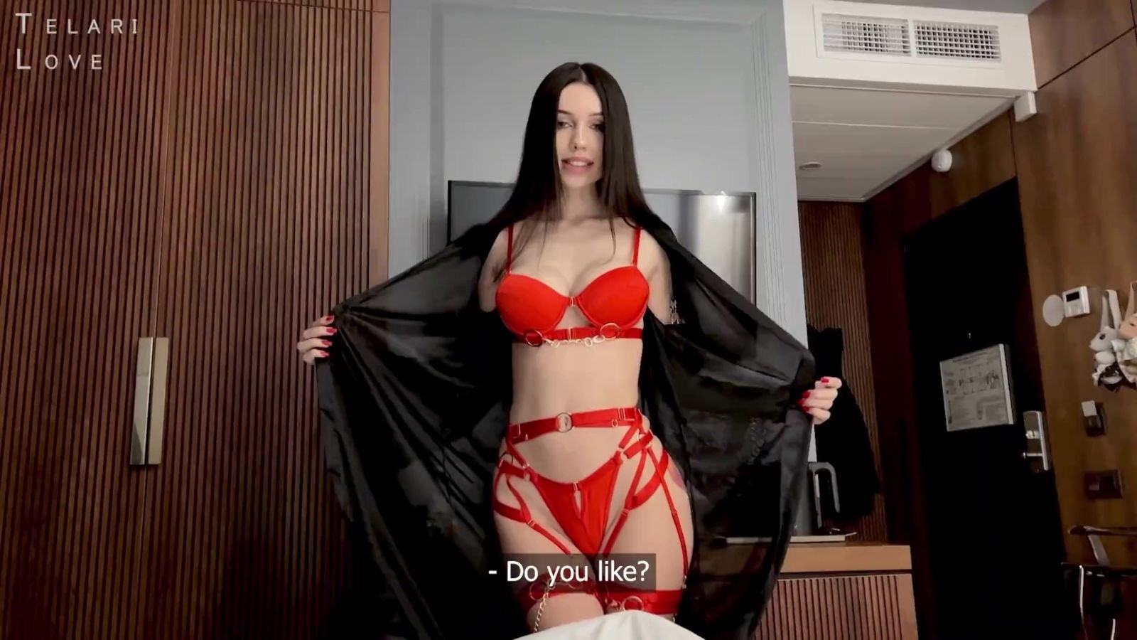 Telari Love gets powerful facial cumshot Valentine's