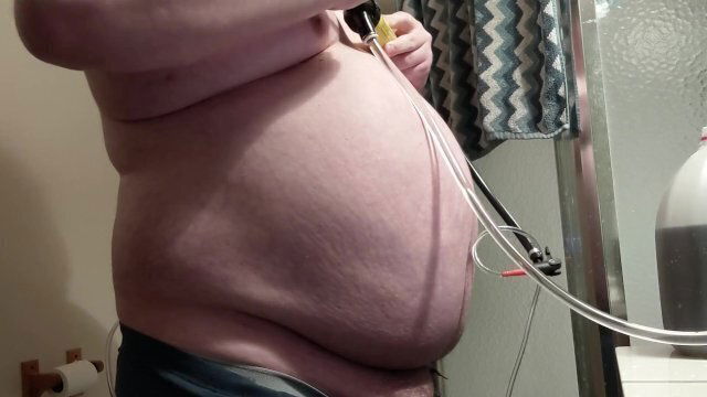 Belly Inflation with Almost Gallons Water