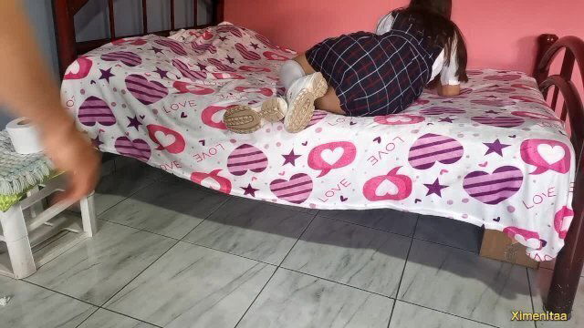 esta LINDA ESTUDIANTE IMPORTA COJA MAESTRO para APROBAR MATERIAS