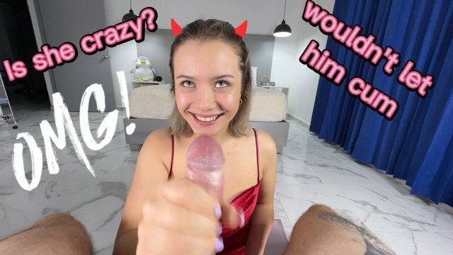 Whore stepsister. Teasing stepbrother letting cum. challenge. ASMR