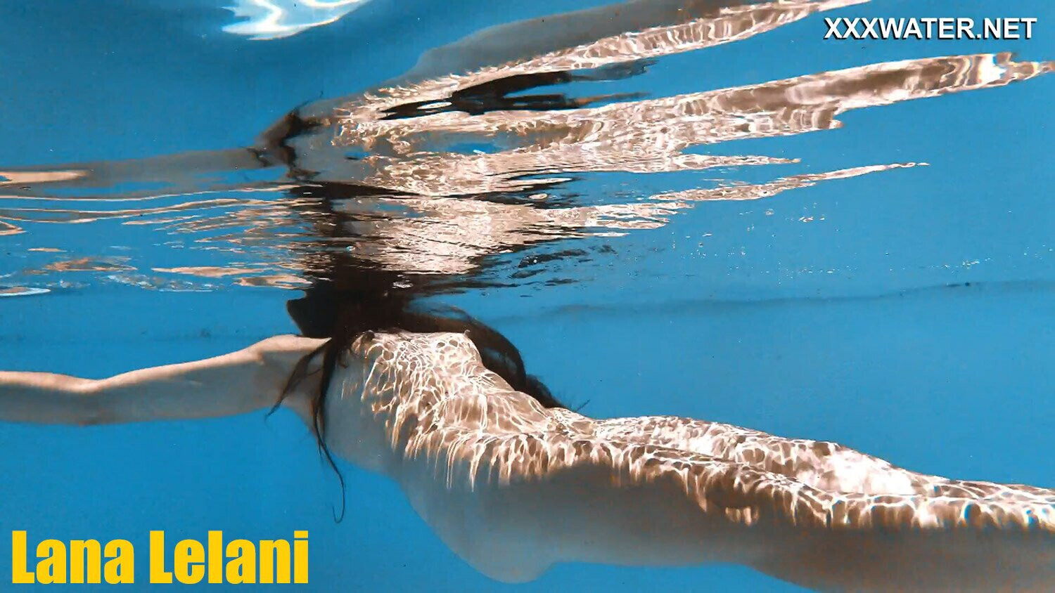 Supper skinny Hungarian Lana swimming