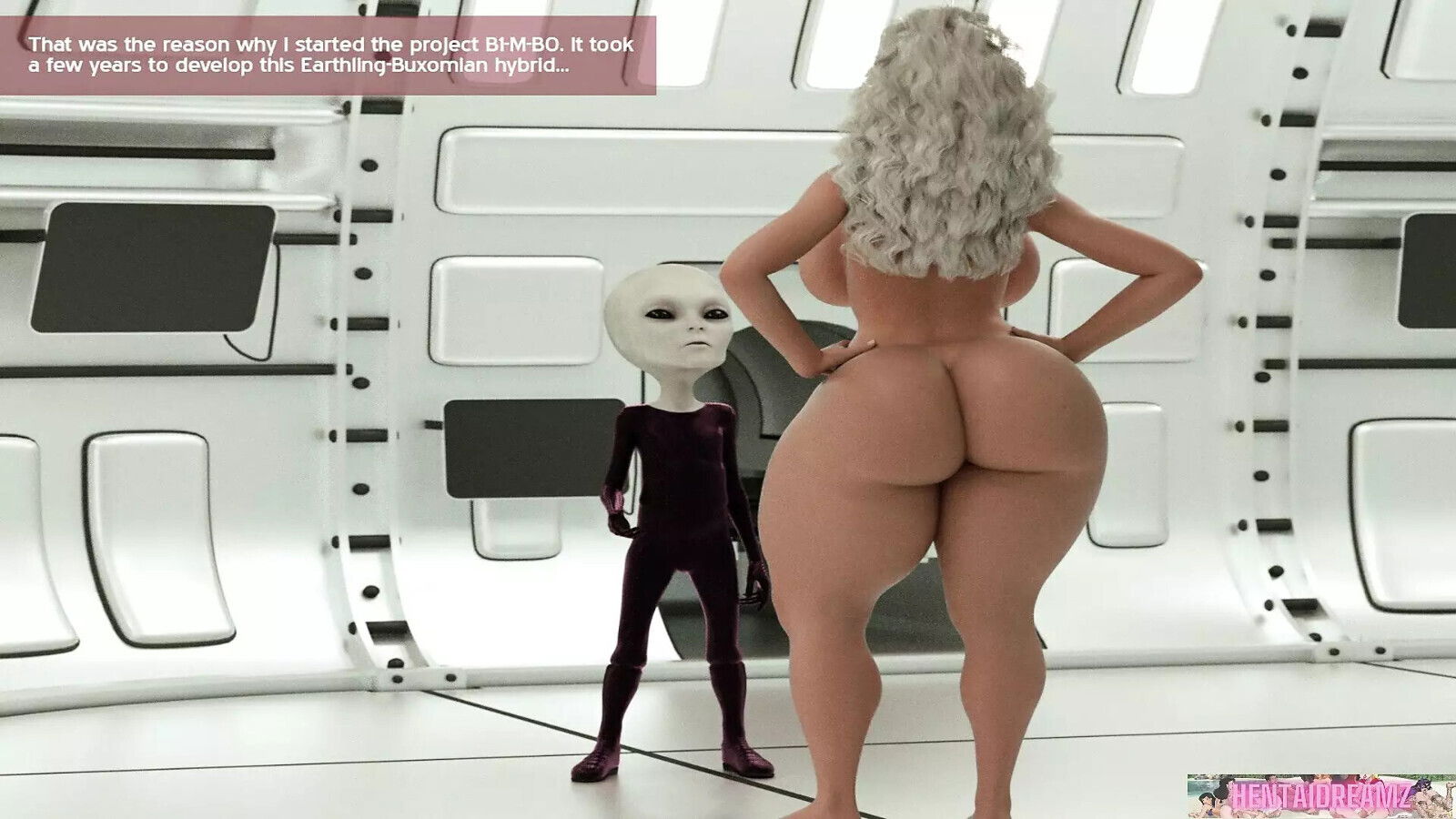 Busty Step-Grandma From Space Wants Cocks