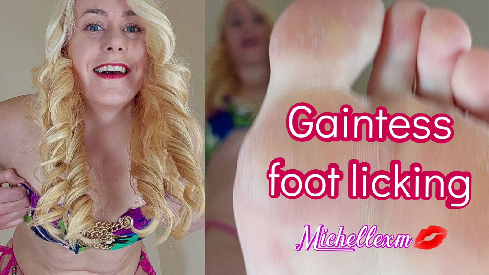 Giantess foot licking with muscle girl Michellexm
