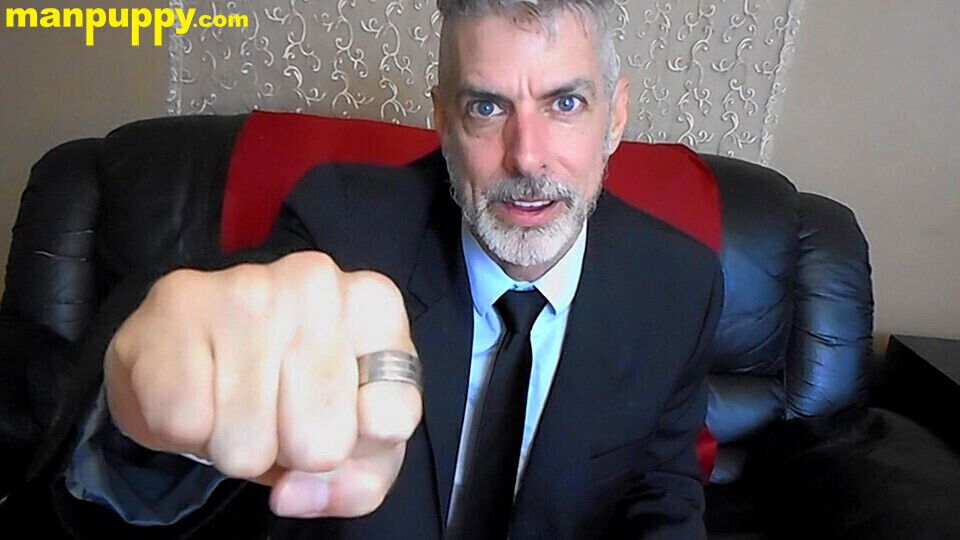 Counselor gives clenched fist handjob