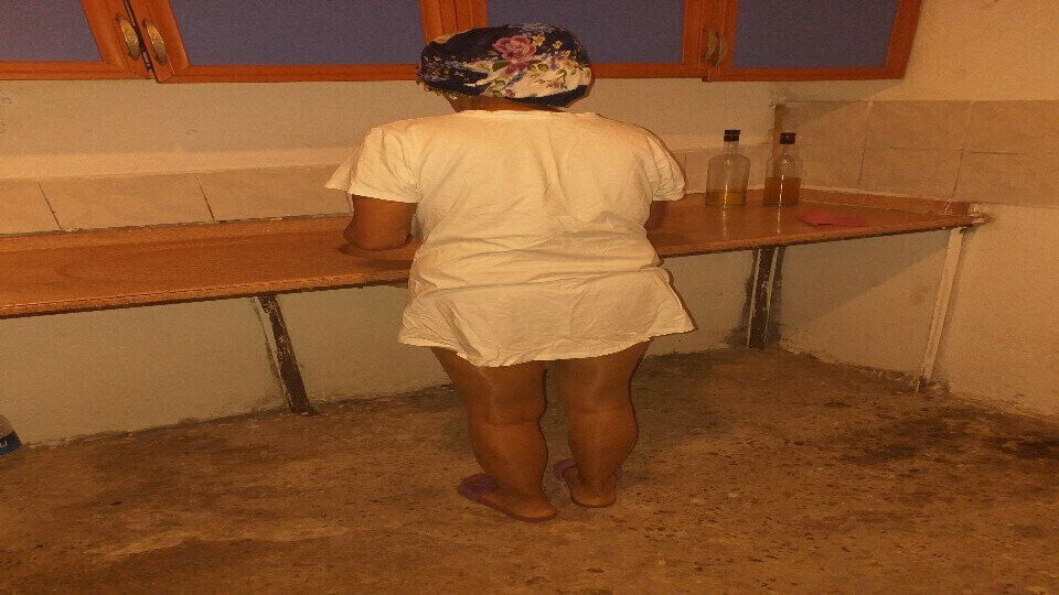 Mature stockings fetish real country house