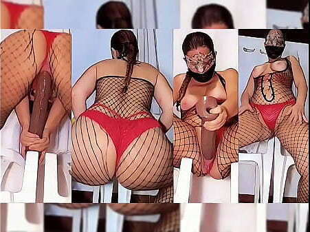 BITCH PLAYING WITH DILDO 38X6, BODYSUIT PANTIES, FULL VIDEO XVIDEO