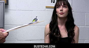 Busted4K - Officer Finds Another Way for Shoplifting Teen to Pay for He Crime - Emma Jade