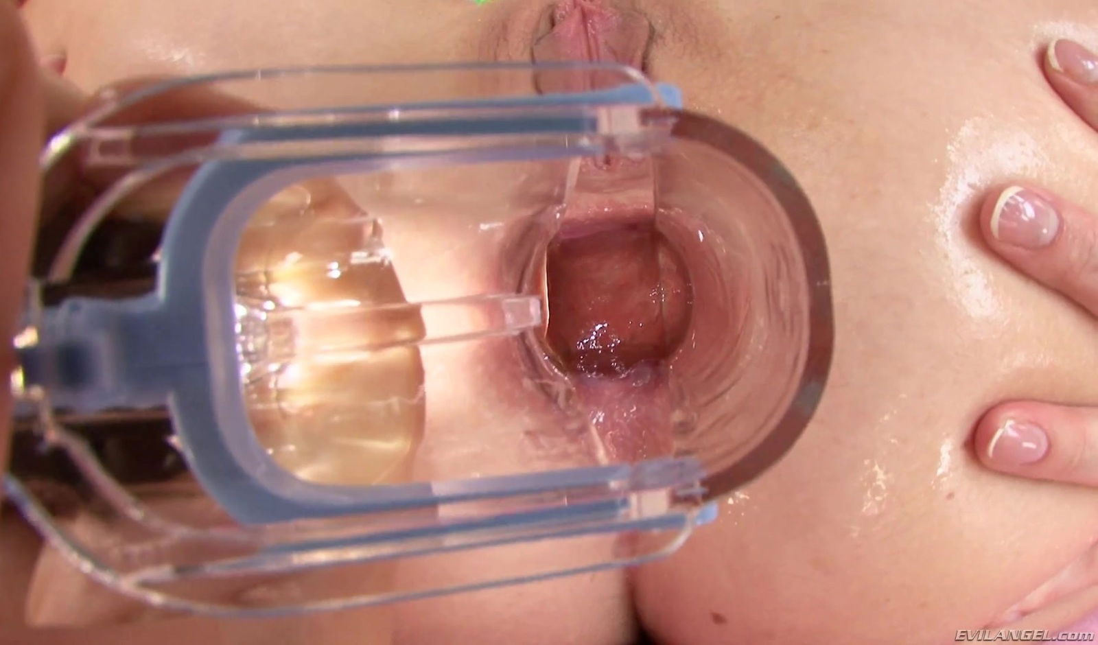 Good looking Carter playing with cunt public