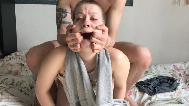 Choke Pound Bald Girlfriend