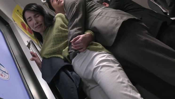 Japanese Milf gets train