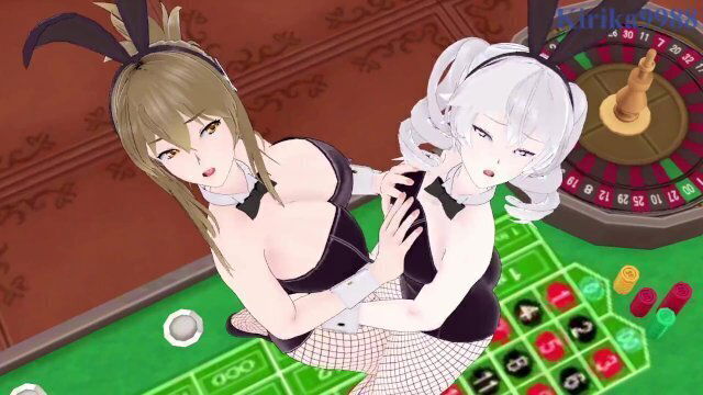 Chitose Kisaragi engage intense lesbian play casino. Super Robot Wars Hentai