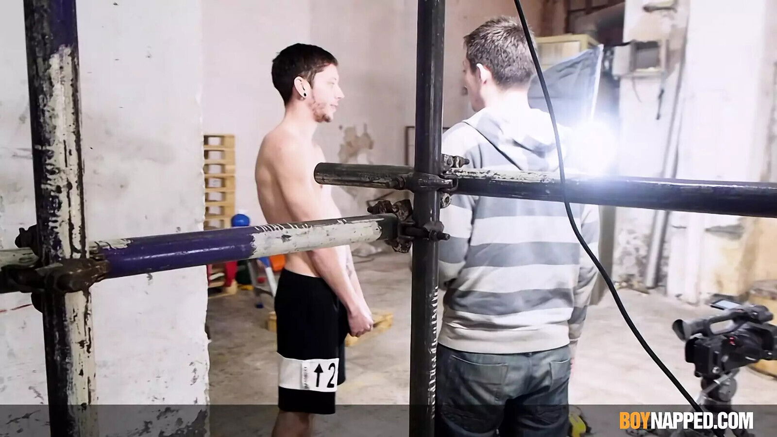 Restrained twink Taylor Mason shaved Sebastian Kane