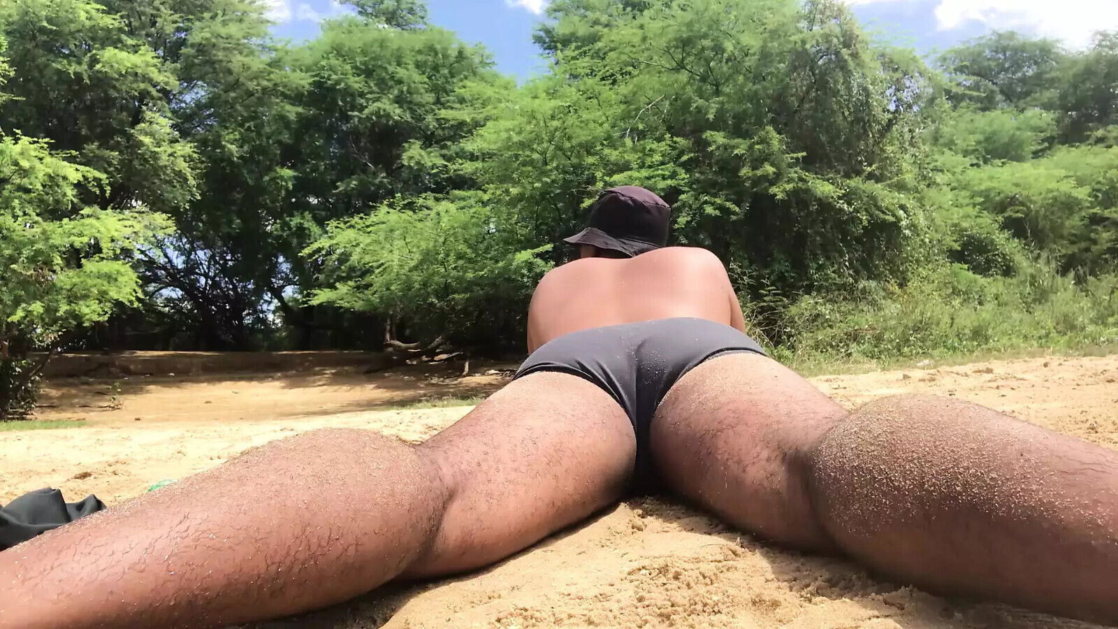 Fucking hard horny bushes after bathing river