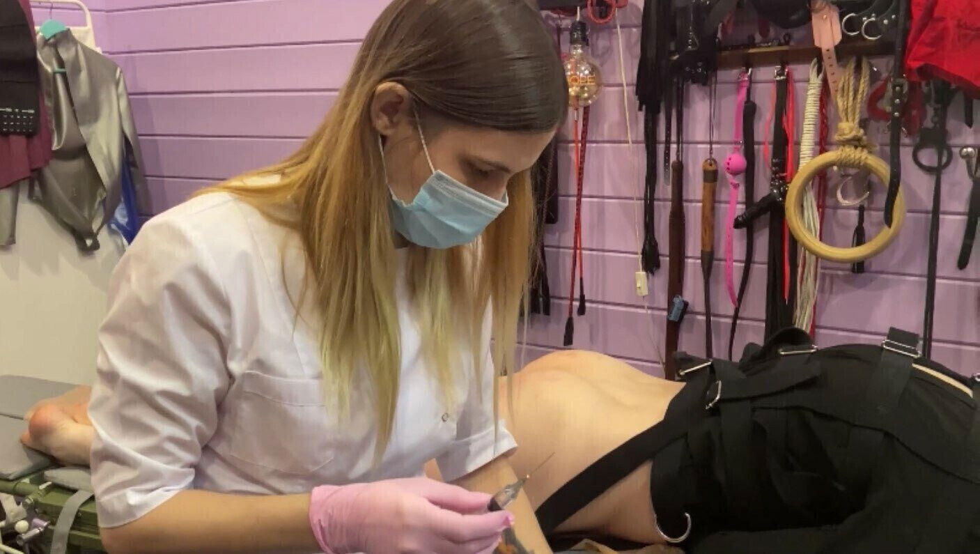 Medical fetish preparation injections compilation