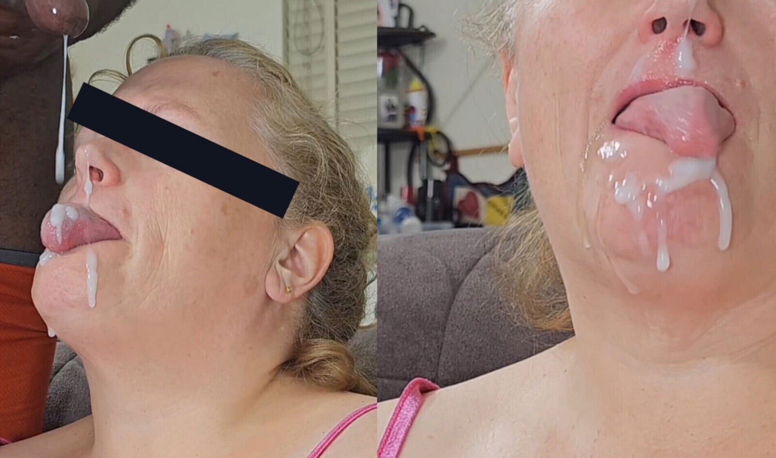 Couldn't Control himself, Covered Face With Loads