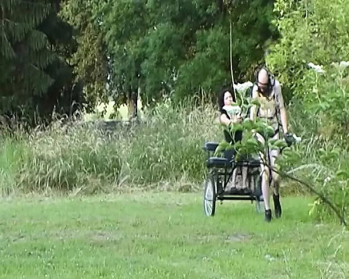 dark haired lady from Germany making worship