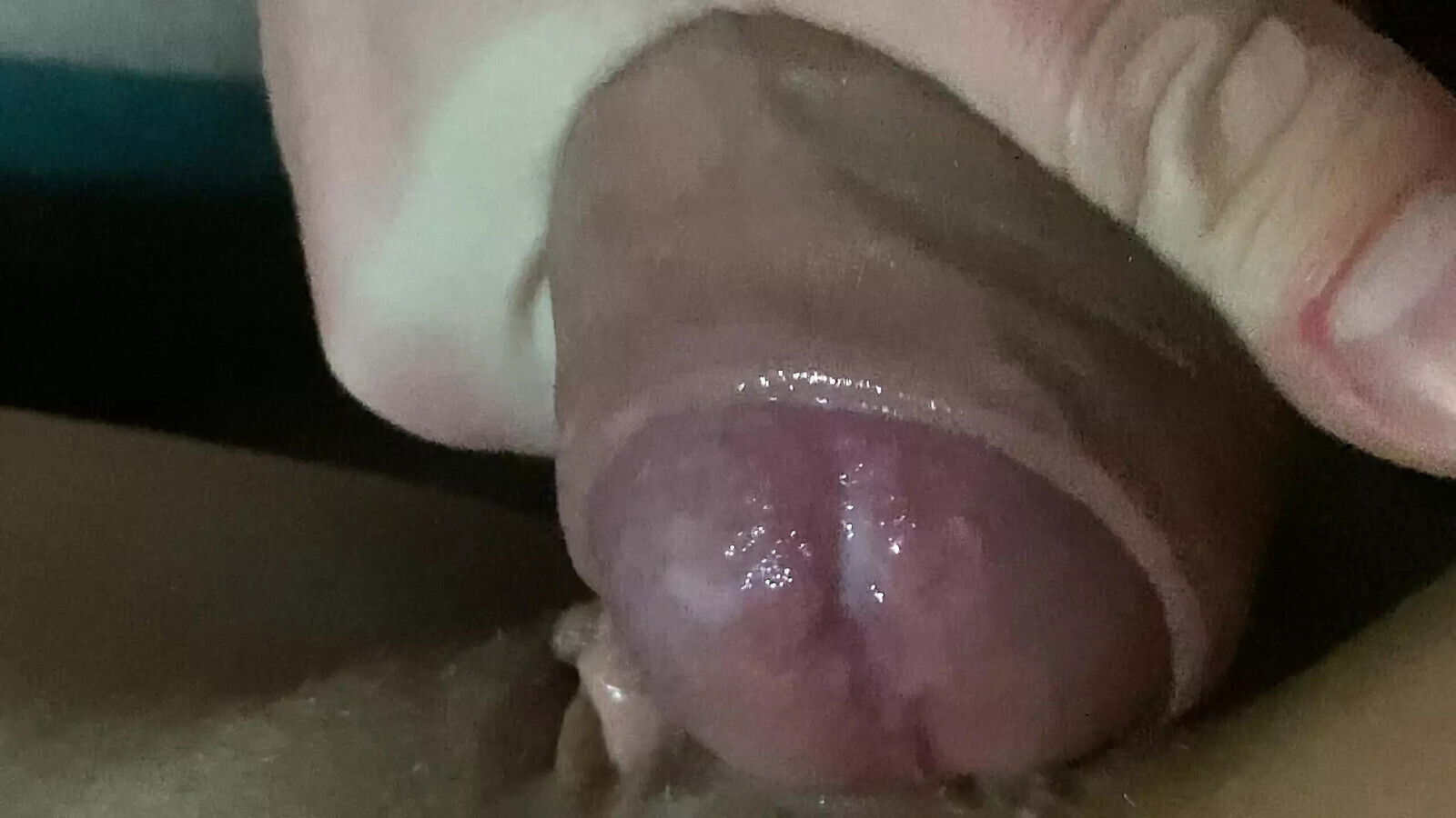 Close really finished young narrow pussy