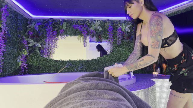 Brunette MILF Panties with Mini Skirt shows Legs Tease